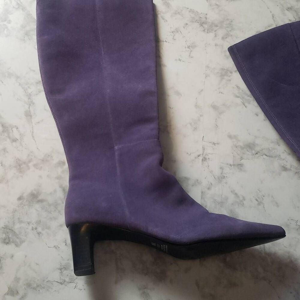 Chadwicks Purple Highheel Boots - Picture 3 of 12